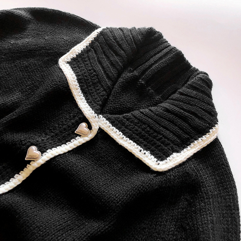 OEM工場カスタム秋冬レディースニットウェアポロネックニットセーターコートジャケットカーディガン女性用