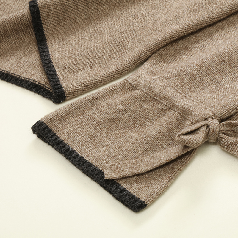 秋冬 OEM 工場カスタム長袖タートルネックカシミヤ混紡女性プルオーバーニットセーター