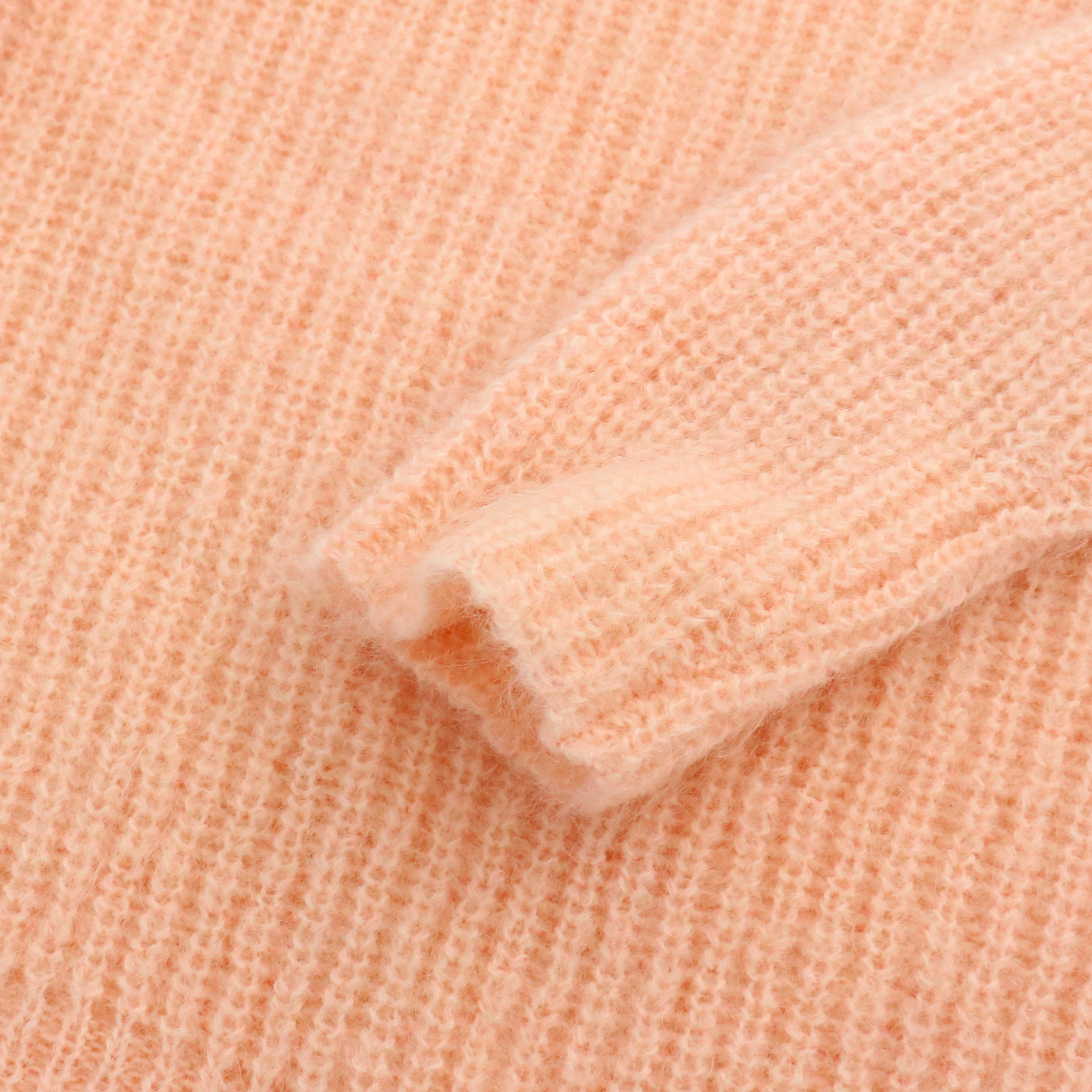 秋冬 OEM 工場カスタム長袖ソフト女性プルオーバー ニット セーター