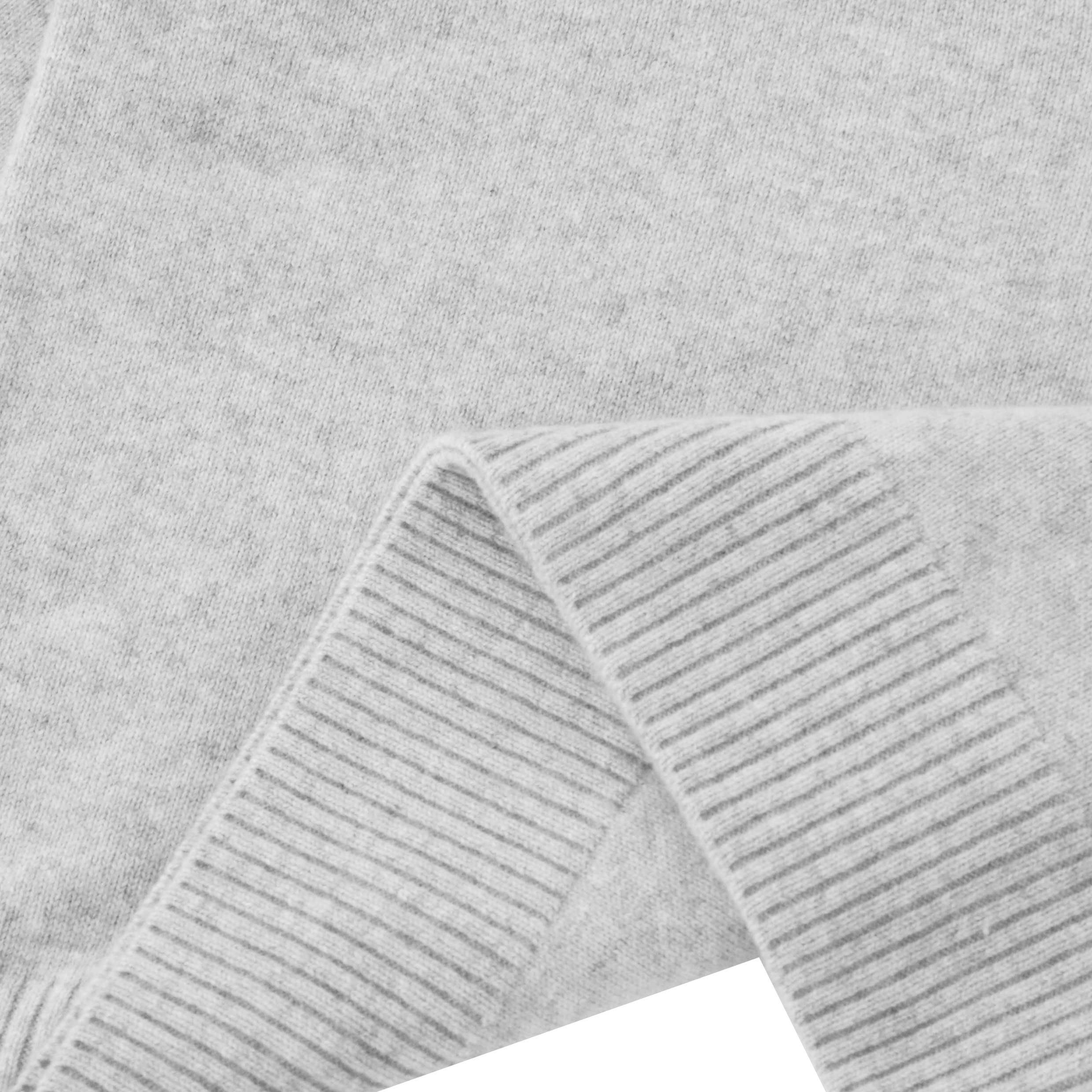 秋冬 OEM 工場カスタム長袖グレー 100% カシミア女性プルオーバー ニット セーター