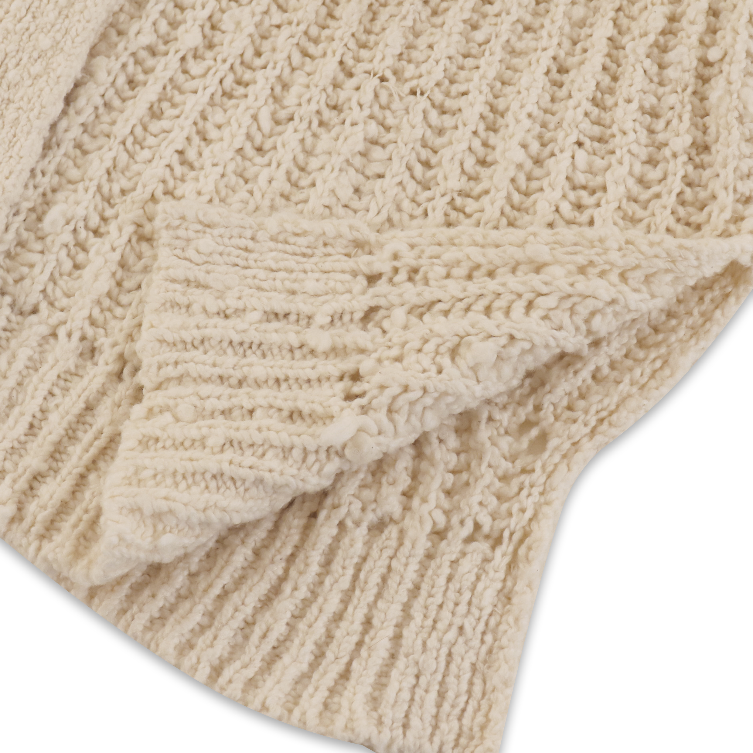 OEMの注文のばねの固体長い袖の綿の女性の女性はセーターのコートのカーディガンを編む