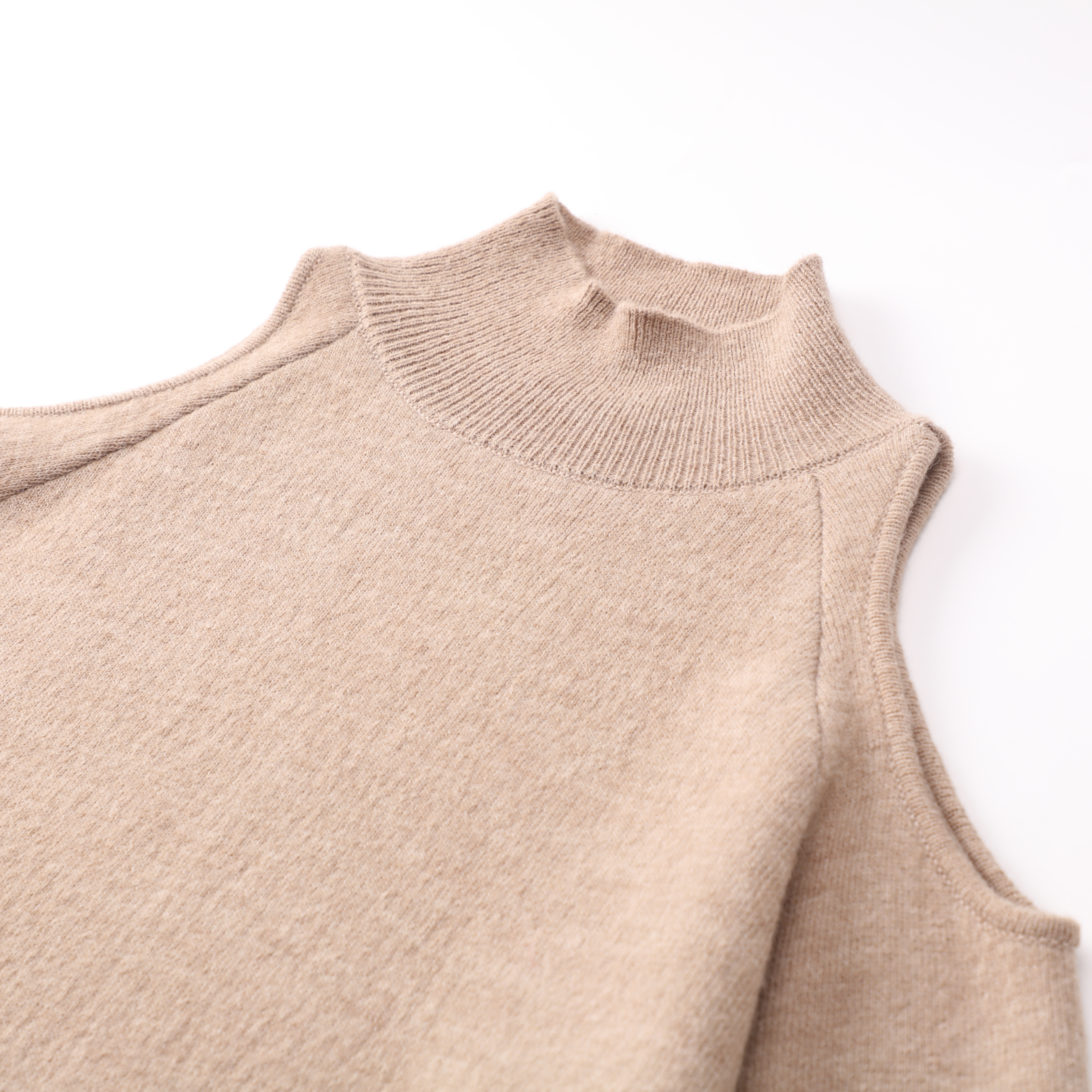 秋冬 OEM 工場カスタム長袖タートルネック中空女性レディースプルオーバーニットセーター