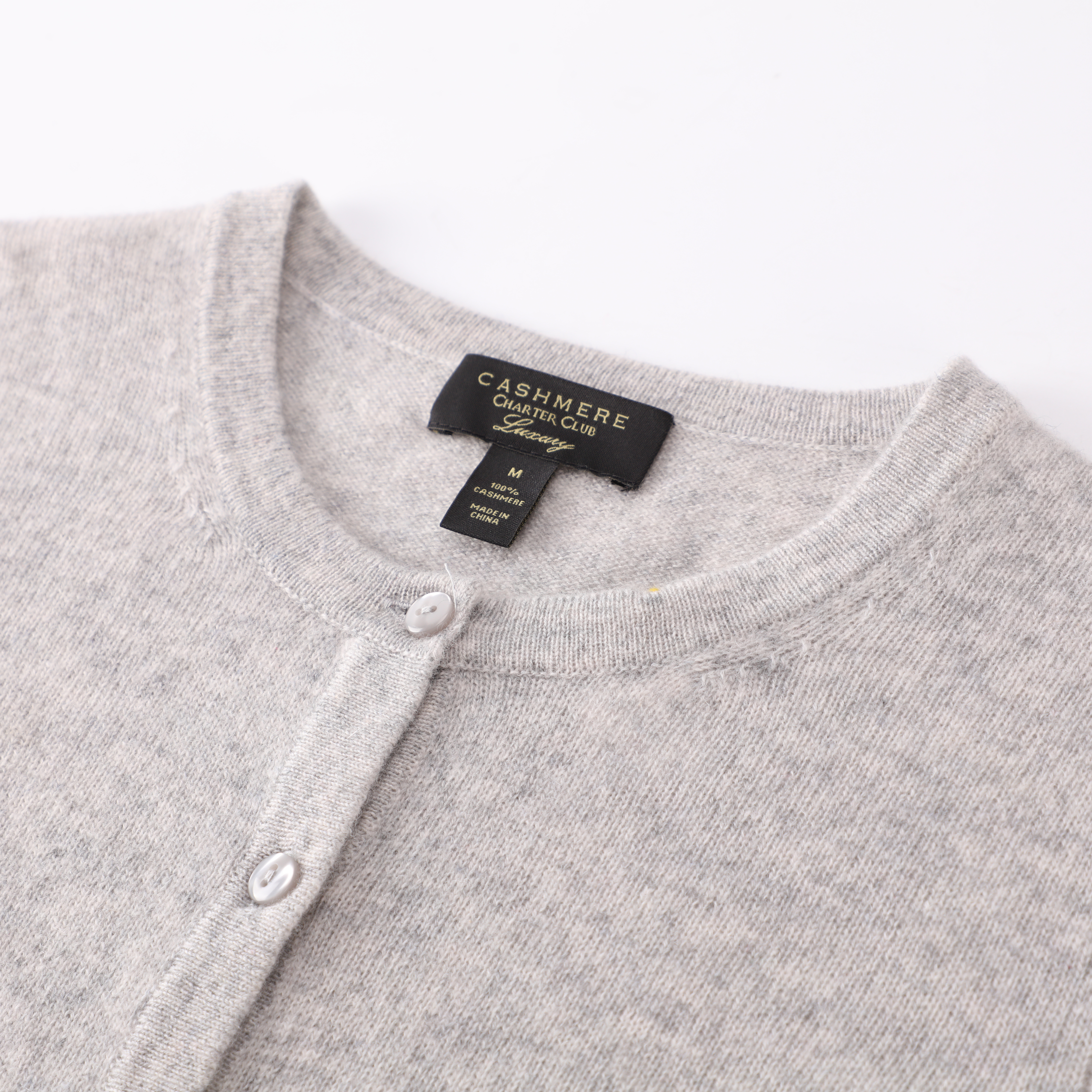 春の秋のOEMの注文の灰色の長い袖のウールの女性の上のニットのセーターのカーディガン