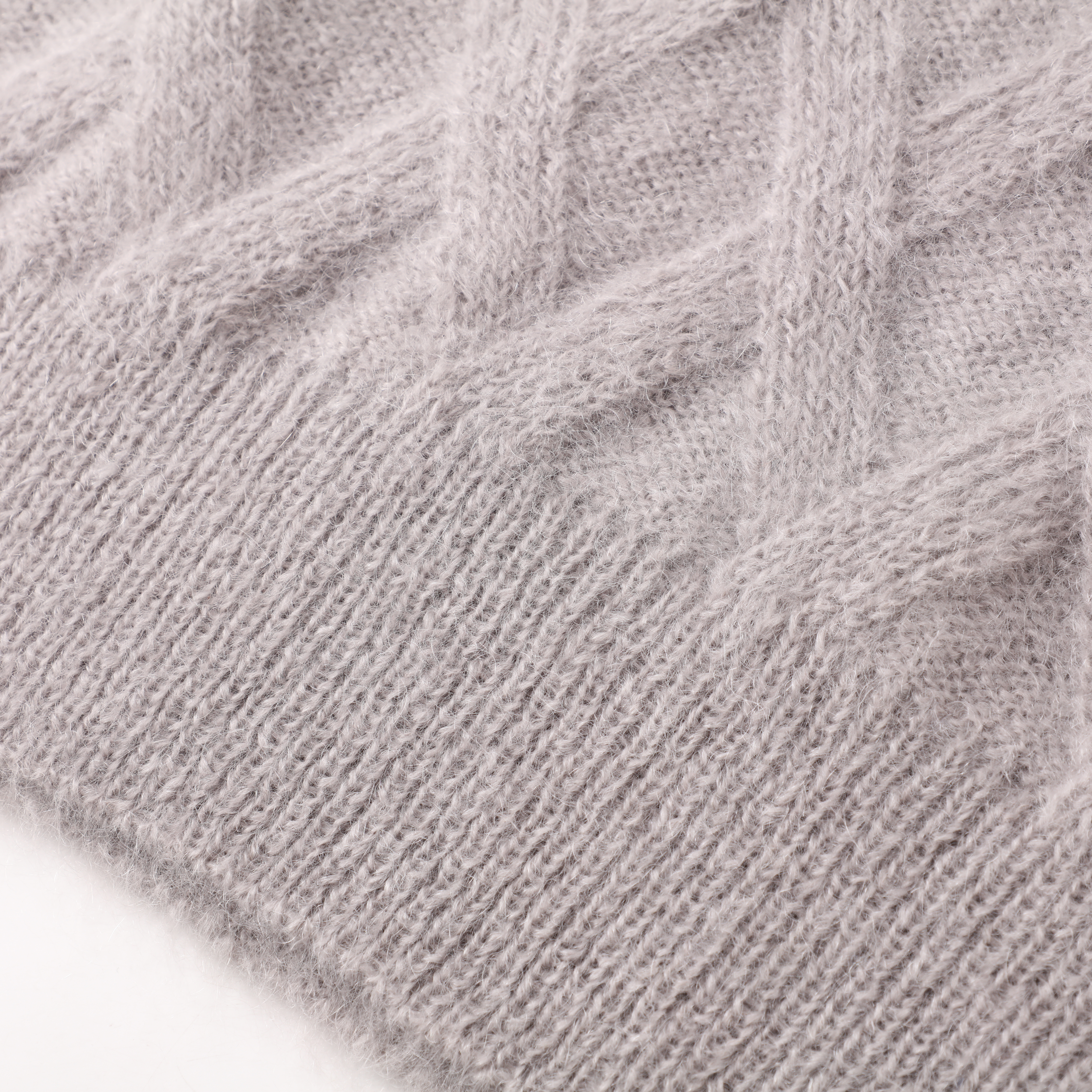 秋冬 OEM 工場ファッション新しいカスタム長袖ウール V ネックグレー女性プルオーバーニットセーター