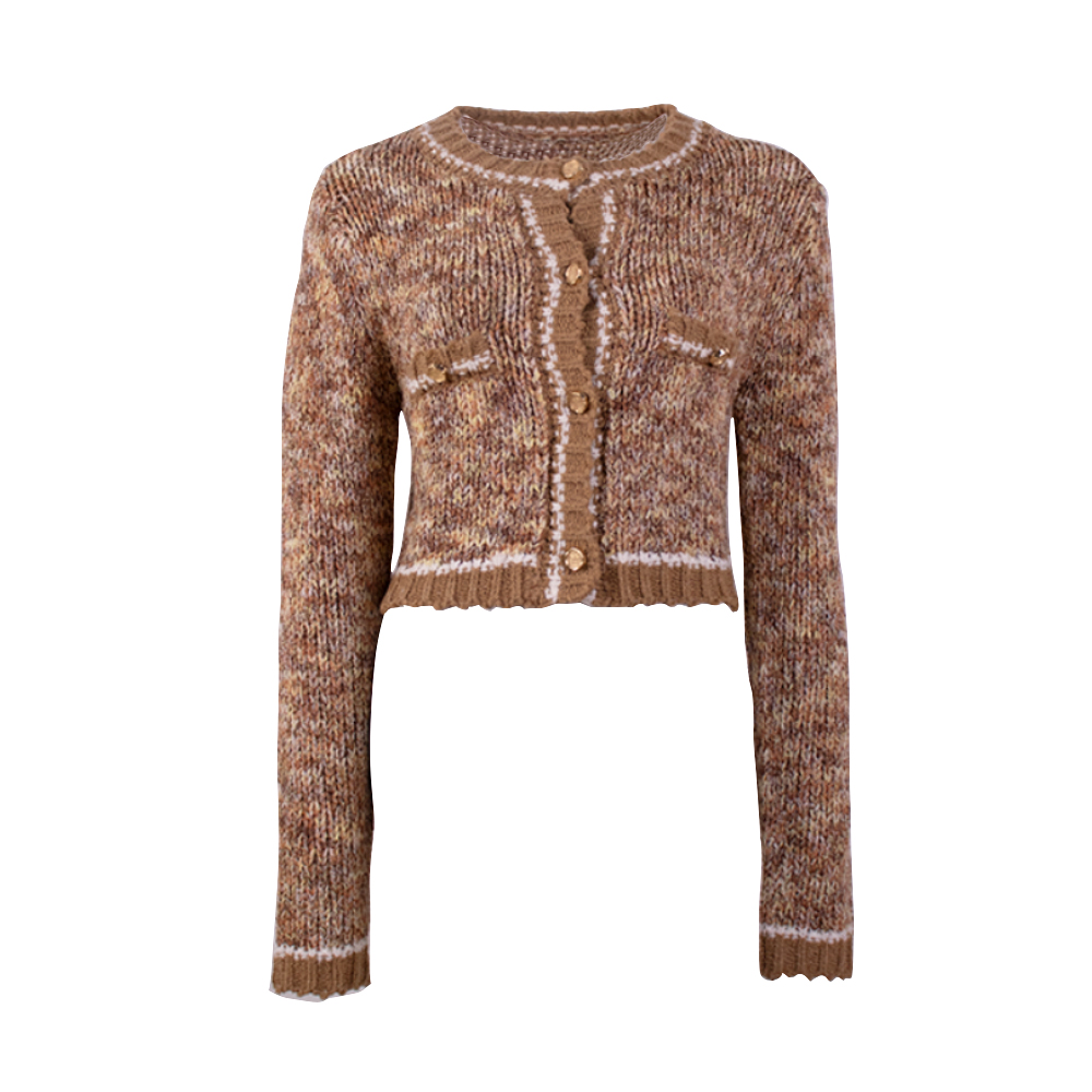 OEM 製造カスタム秋ニットウェアソフトニットカジュアル女性レディースセータートップカーディガン女性のための