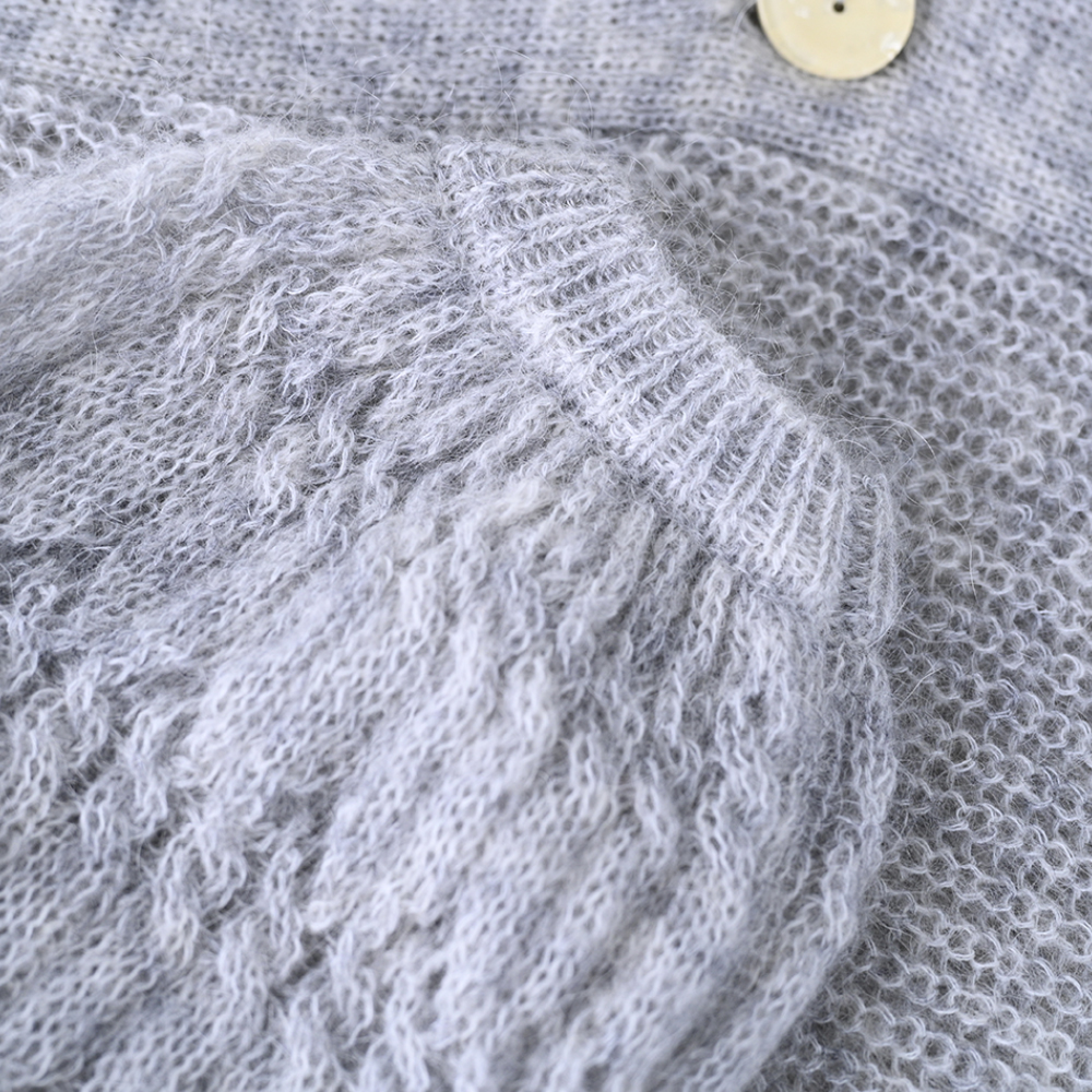 OEM 製造カスタム秋冬ニット V ネックニットロング女性レディースセーターコートカーディガン