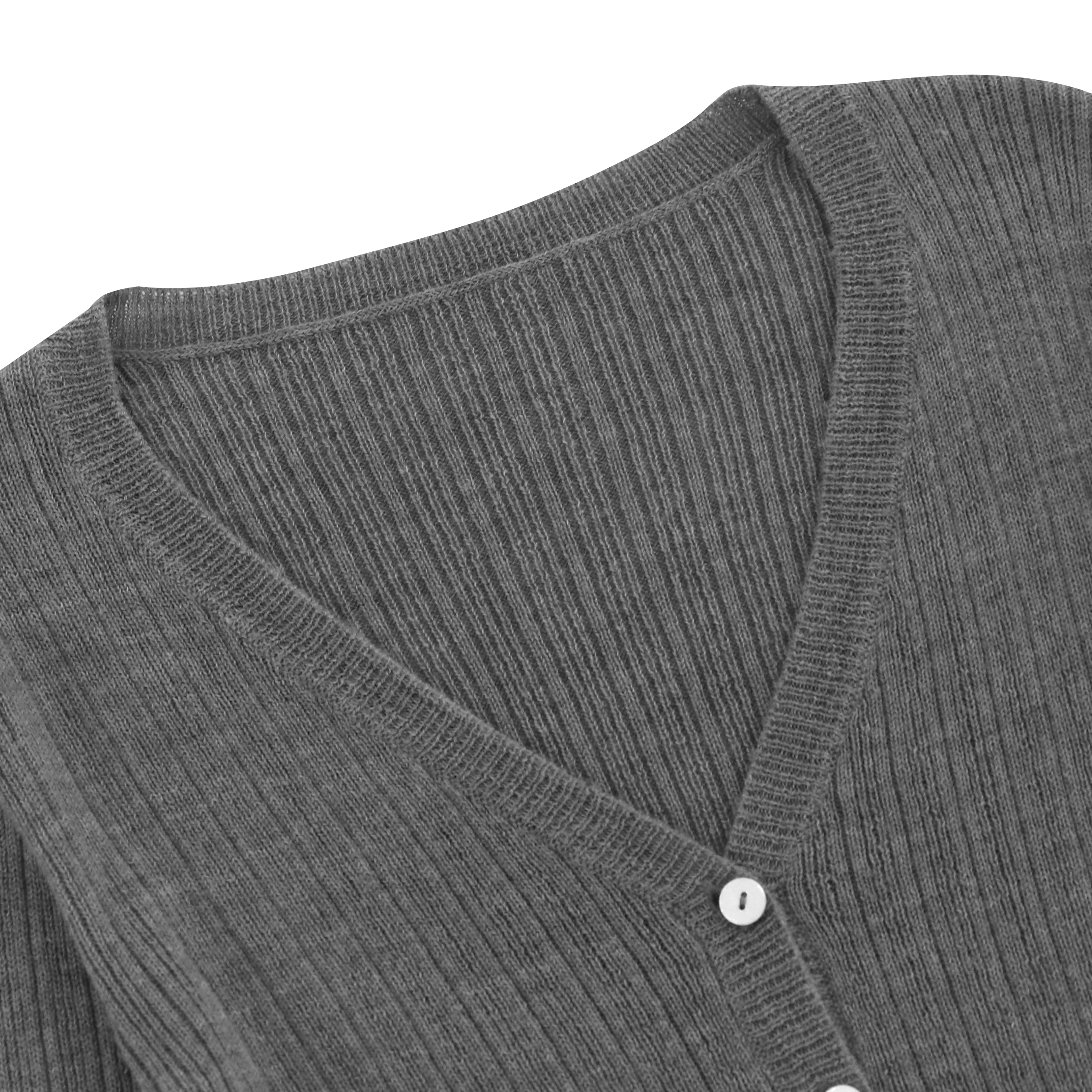 OEMの注文の冬の固体長い袖の100%のウールの女性の女性はセーターのカーディガンを編む