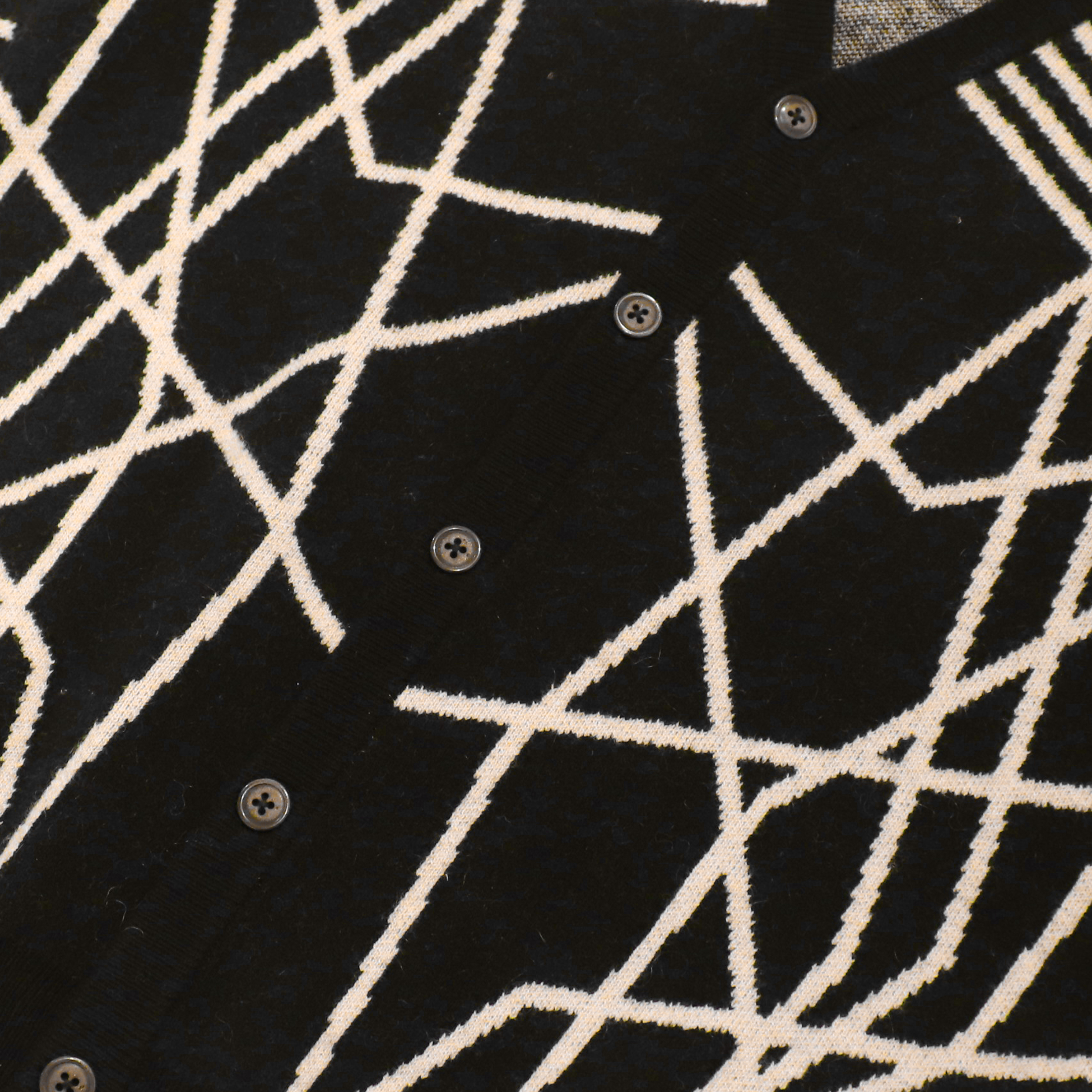 OEMの注文の黒い印刷物の長い袖のウールの女性の女性はセーターのコートのカーディガンを編む