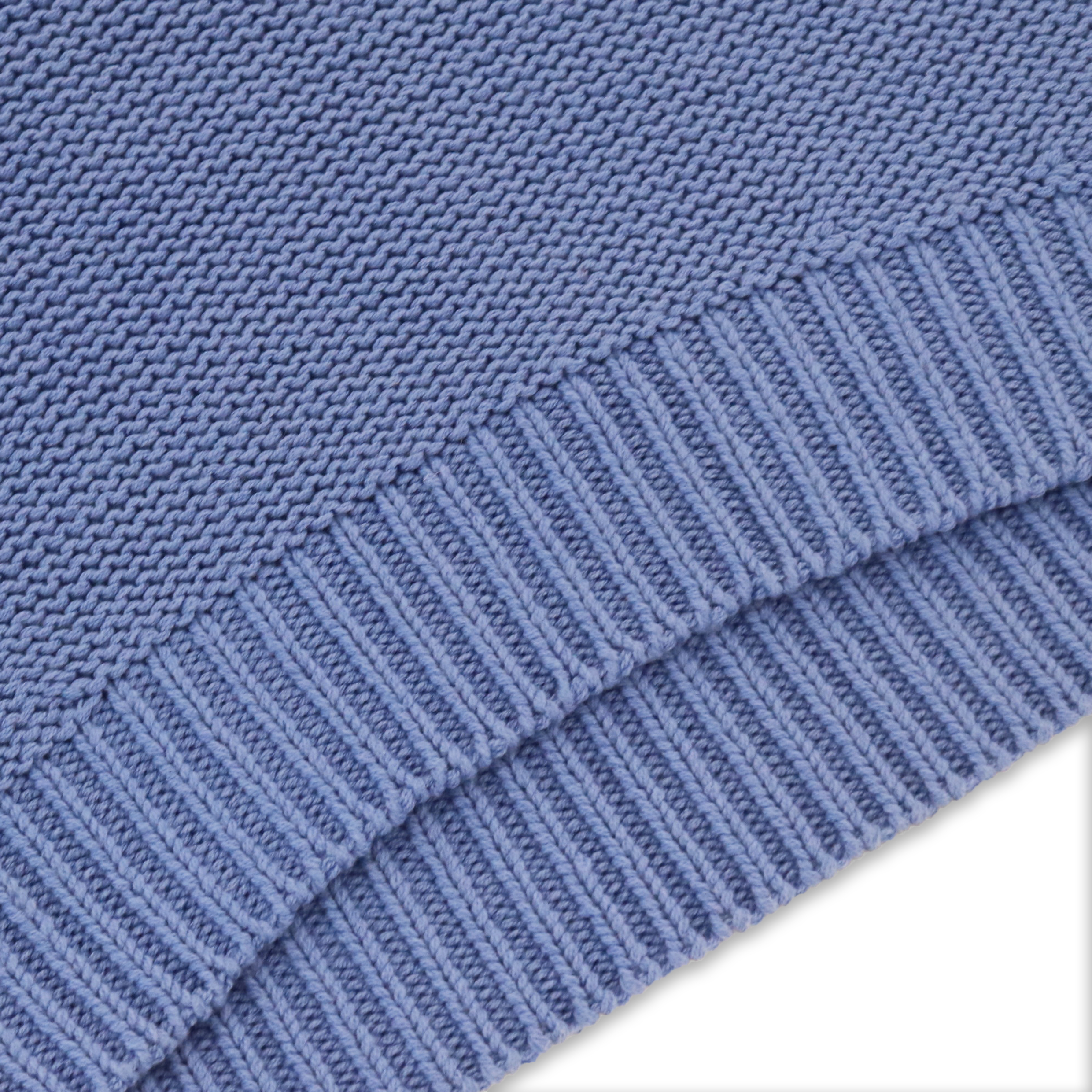 秋冬OEM工場カスタムブルーロングスリーブ女性プルオーバーニットセーター