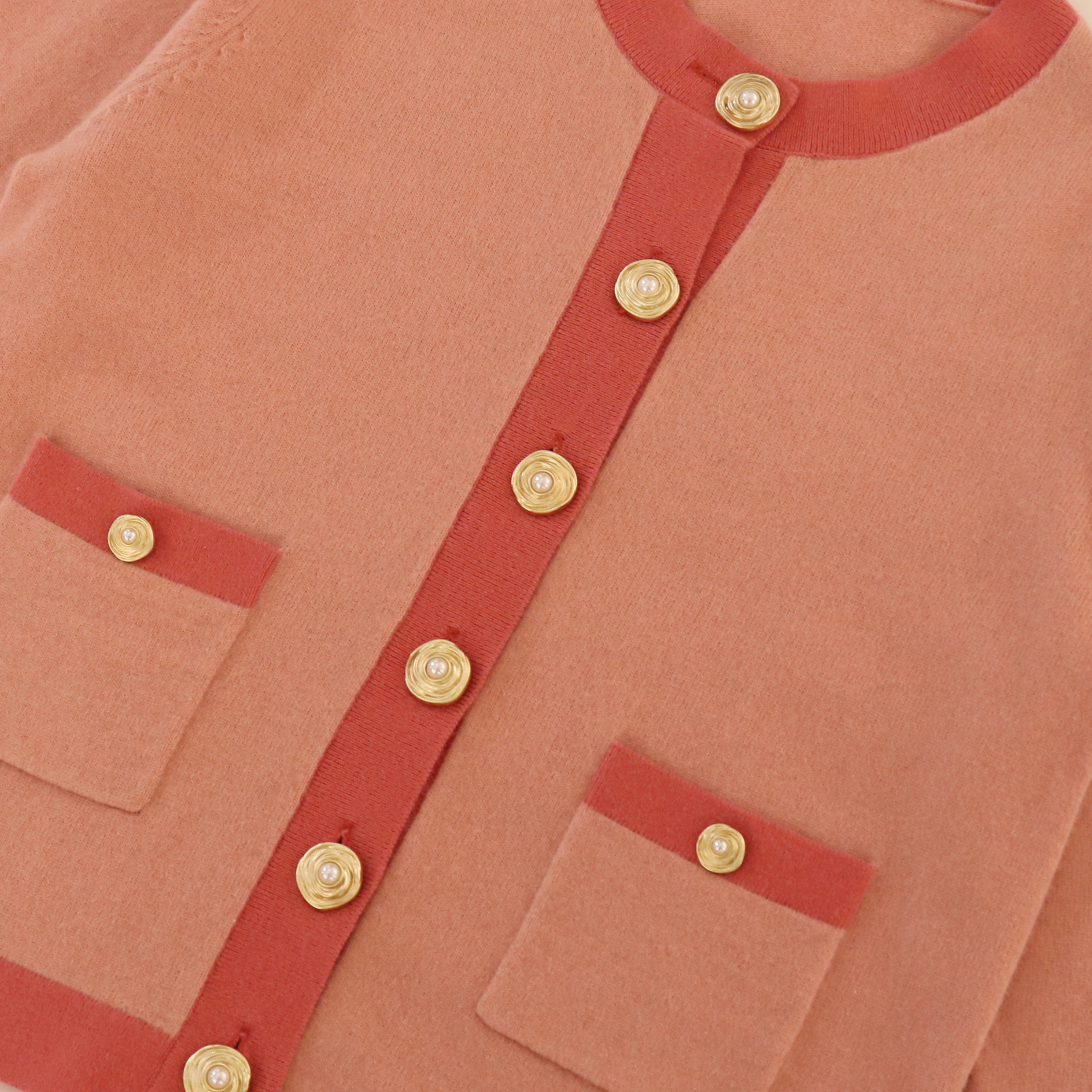 OEMカスタム冬長袖セーターカーディガントップスカートツーピース女性ニットセット