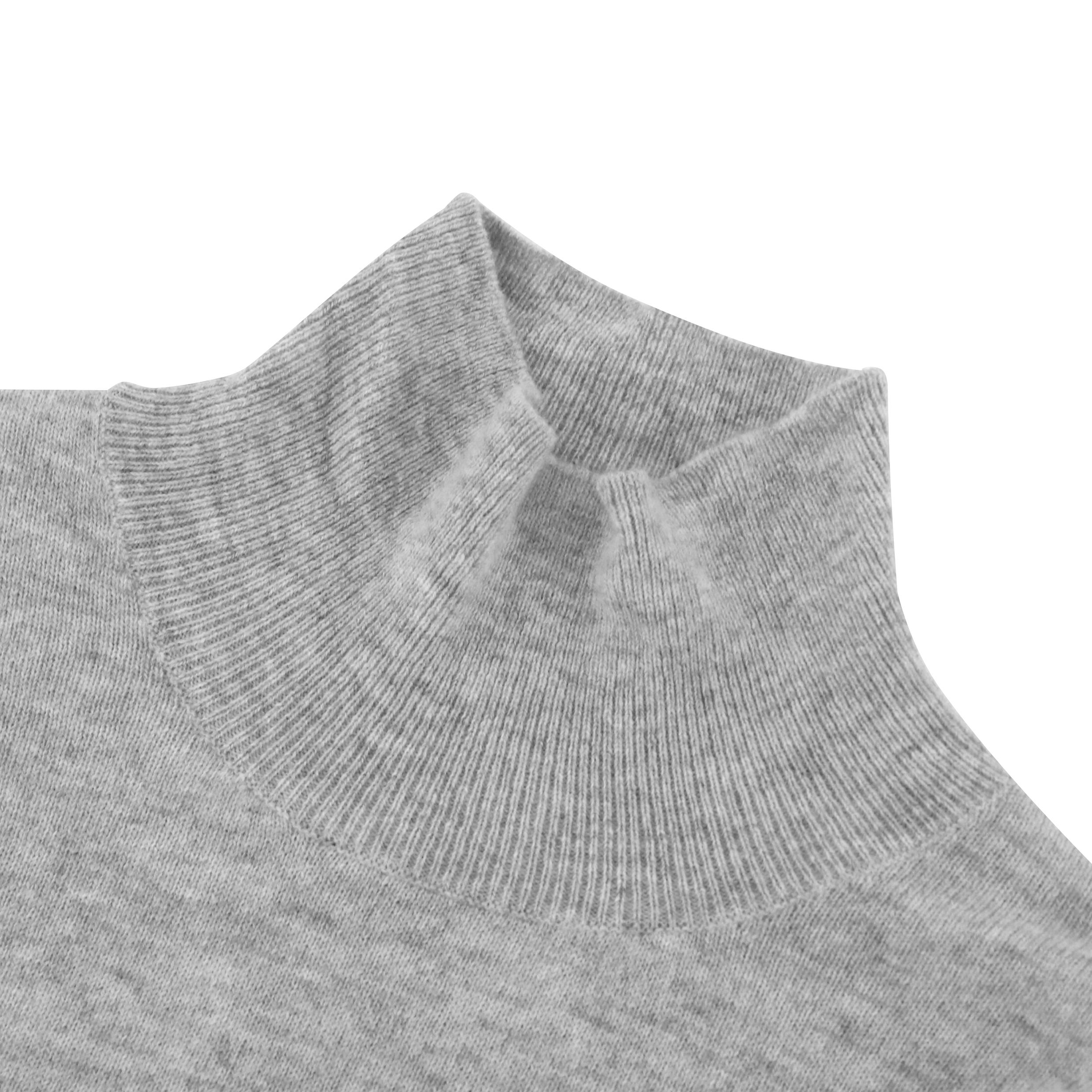 秋冬 OEM 工場カスタム グレー カシミア長袖女性プルオーバー トップ ニット セーター