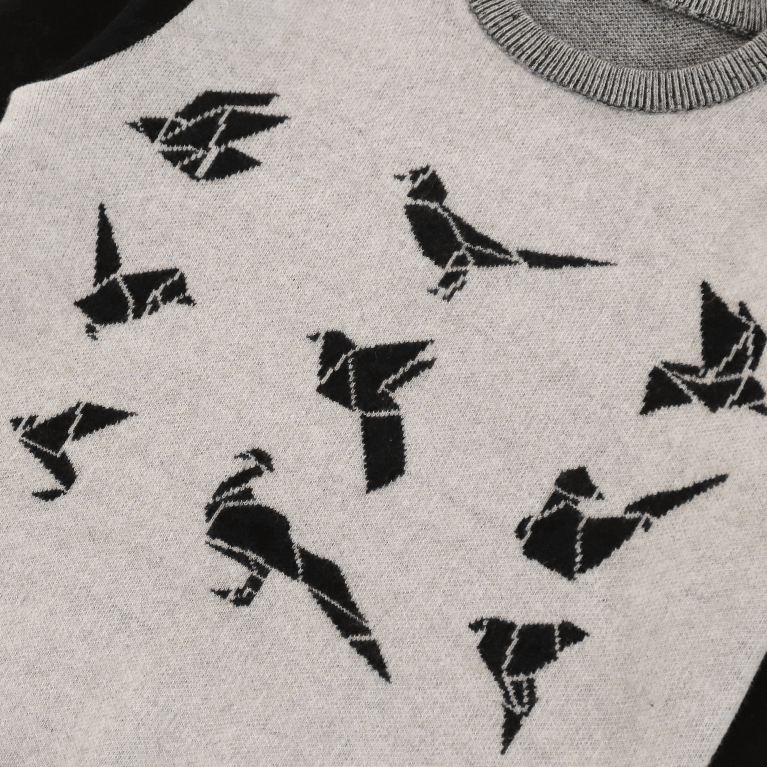 秋冬OEMメーカーカスタムロングスリーブプリント対照的な色の女性プルオーバーニットセーター