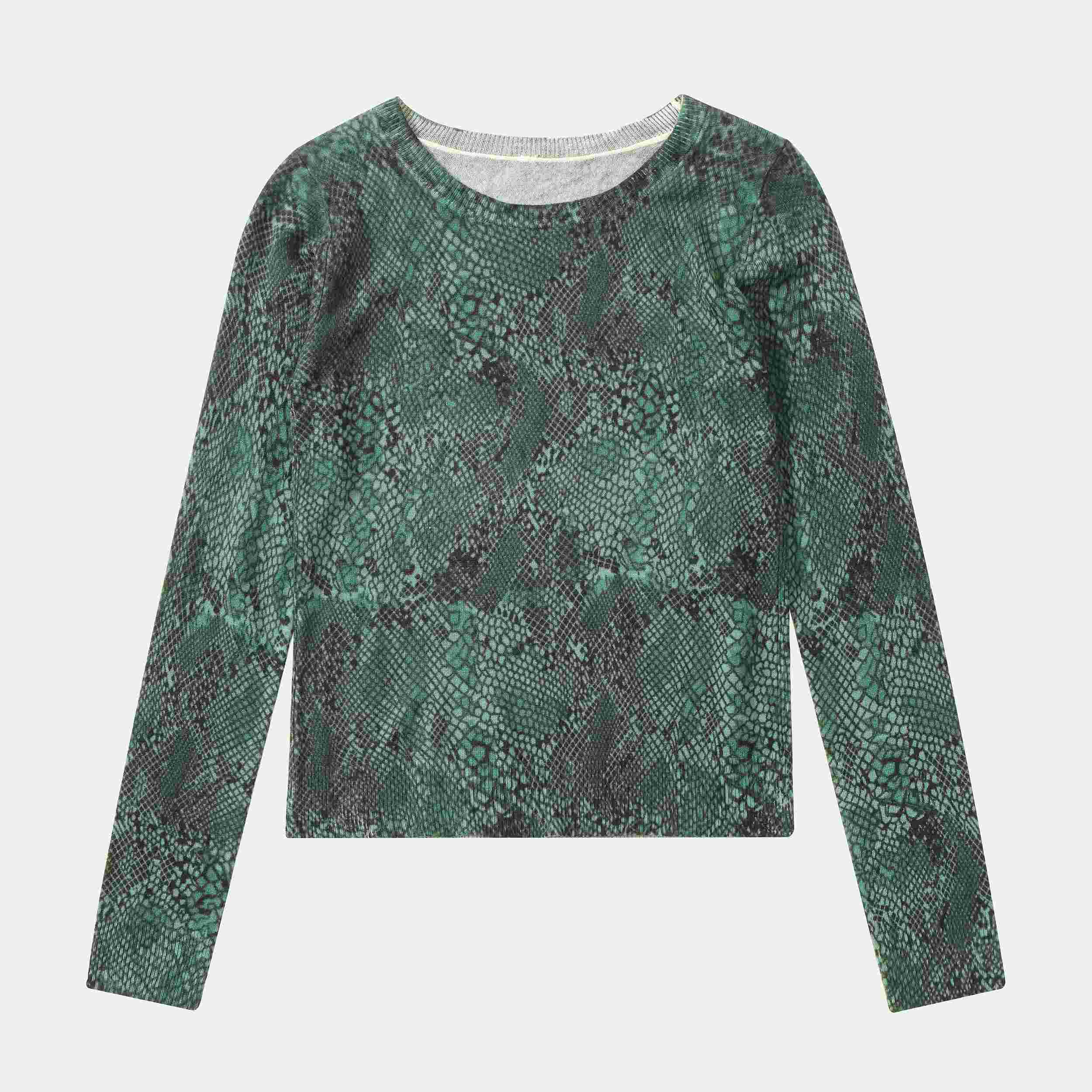 カスタム Facory 高品質プリント レディース プルオーバー ジャカード ニット セーター