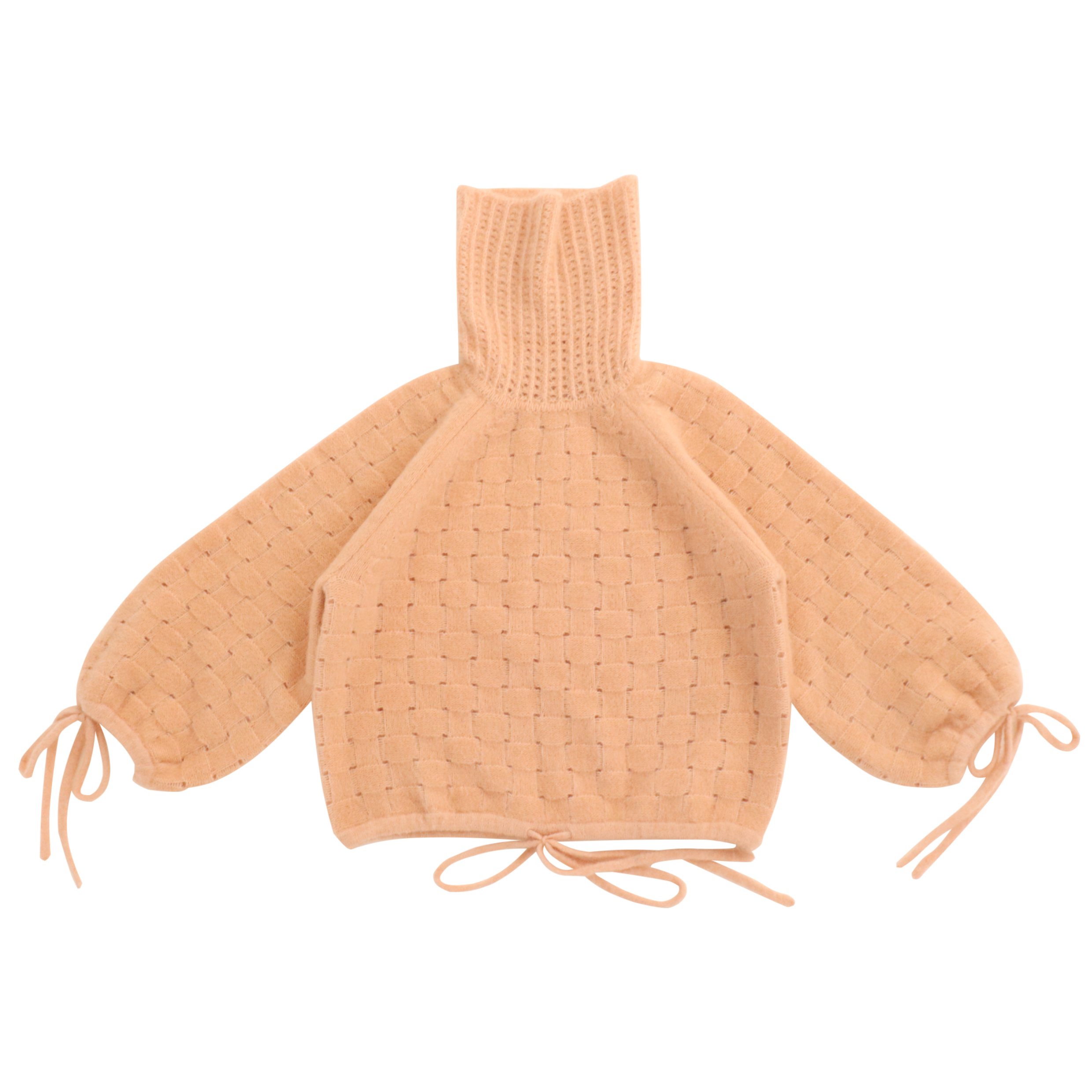 秋冬OEM工場カスタムロングスリーブタートルネックソフトショート女性プルオーバーニットセーター