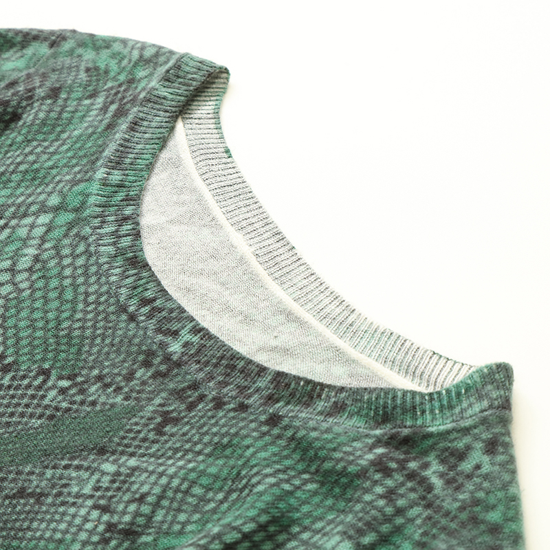 カスタム Facory 高品質プリント レディース プルオーバー ジャカード ニット セーター