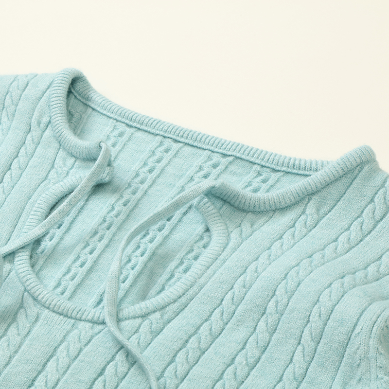 秋冬 OEM 工場カスタム長袖女性プルオーバーニットセーターケーブルパターンニットドレス