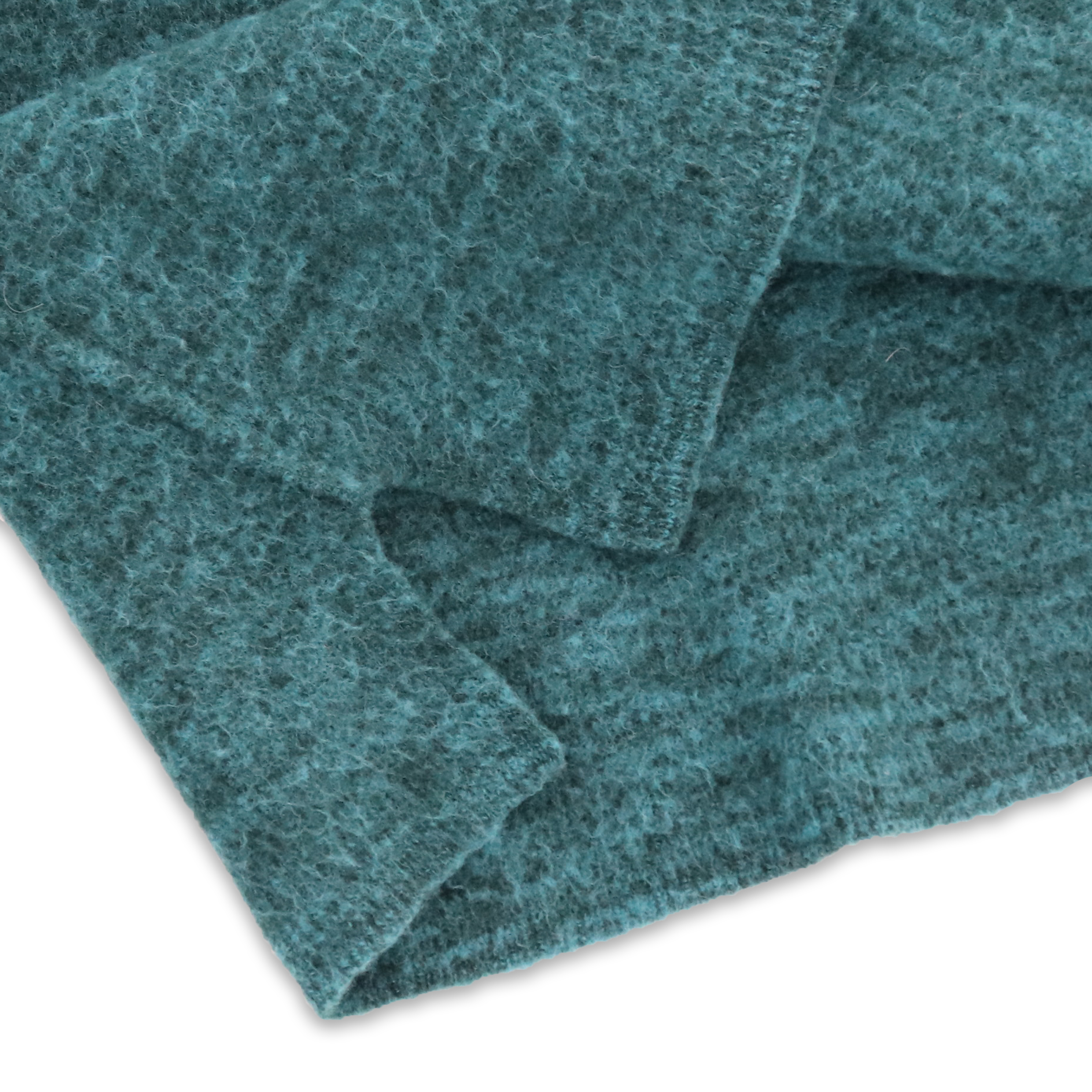 秋冬 OEM 工場カスタム長袖グリーン 100% ウール女性プルオーバー ニット セーター