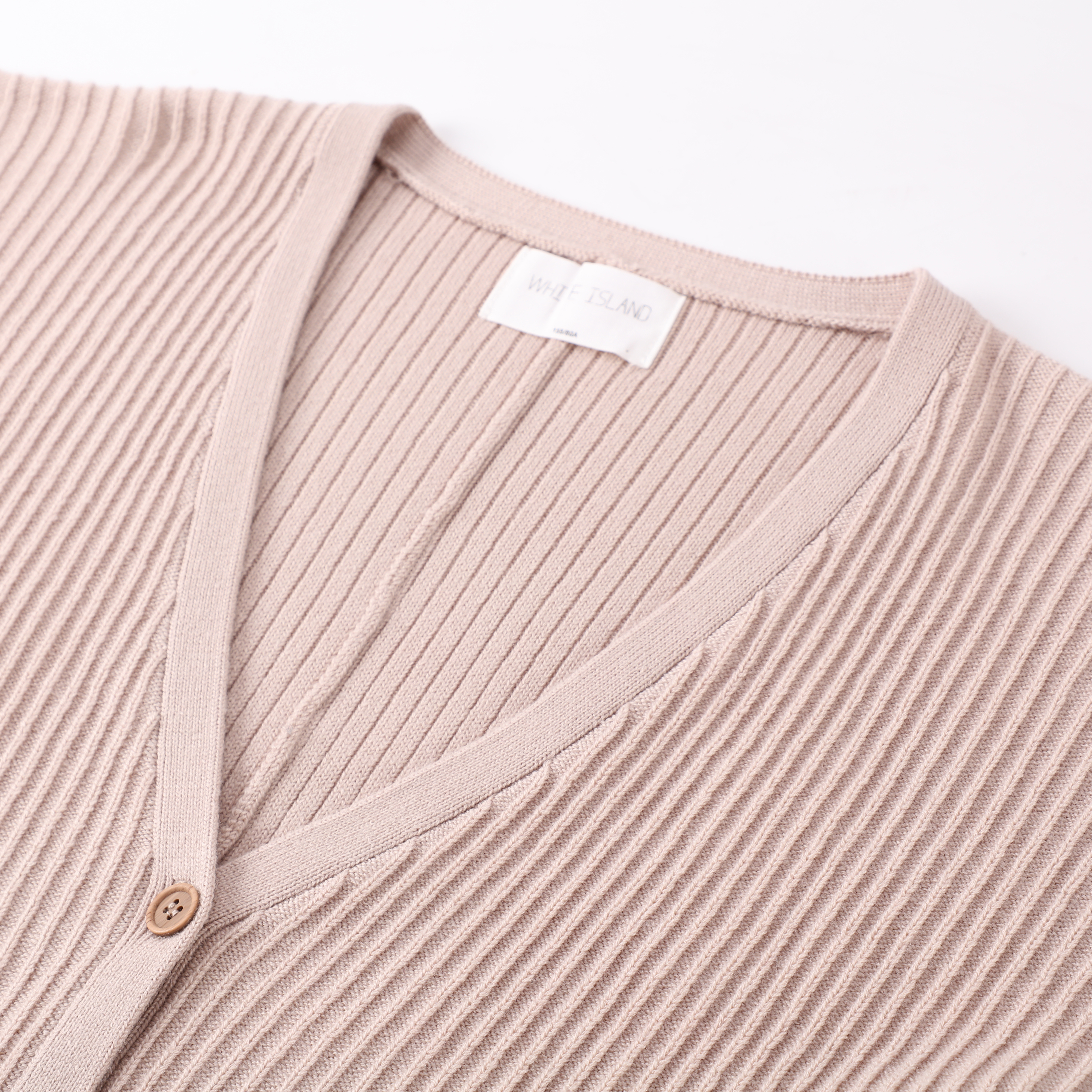 春秋 OEM カスタムピンク長袖コットン V ネック女性トップニットセーターカーディガン