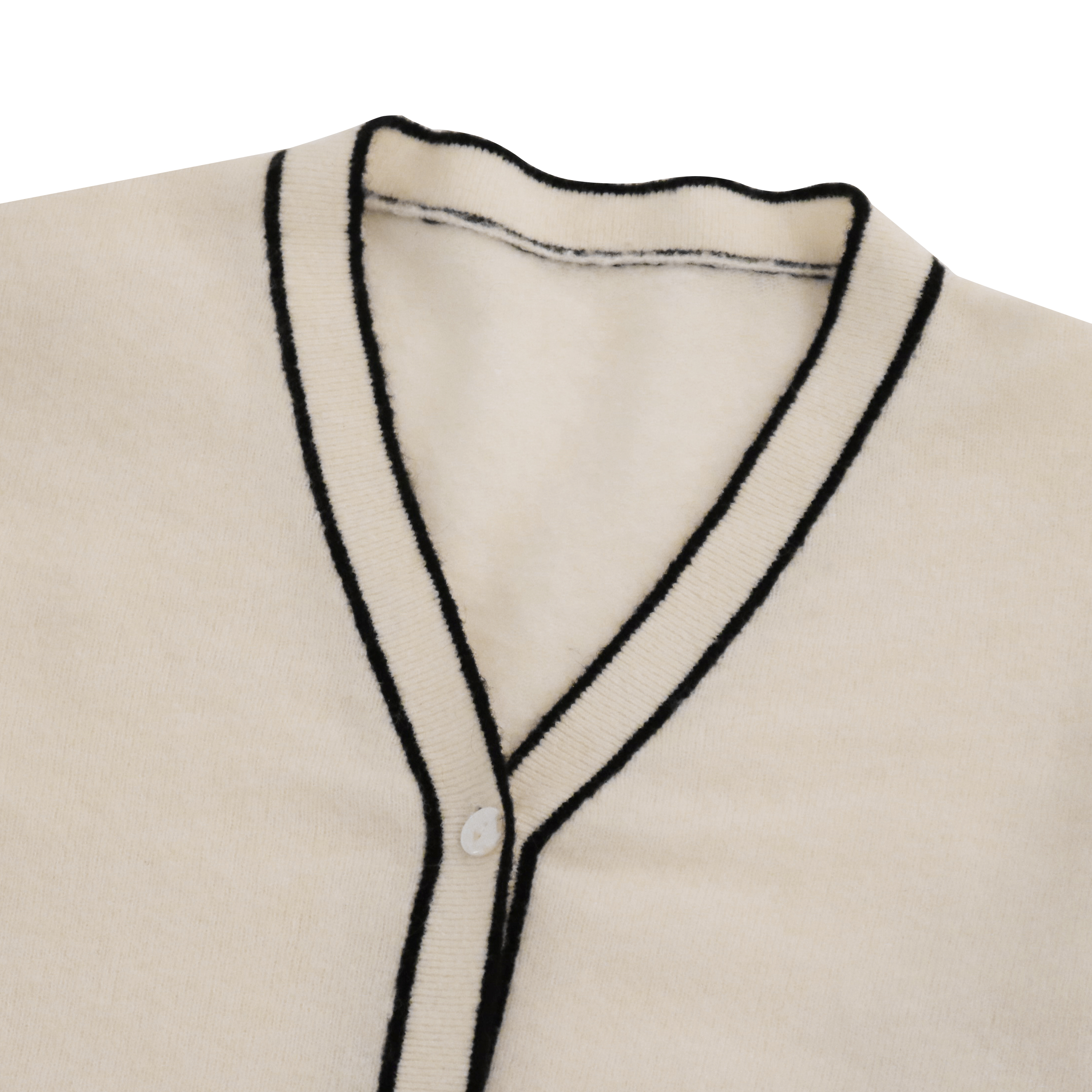 高品質カスタム冬ソリッドカラー長袖 100% ウール女性ニットセーターカーディガン