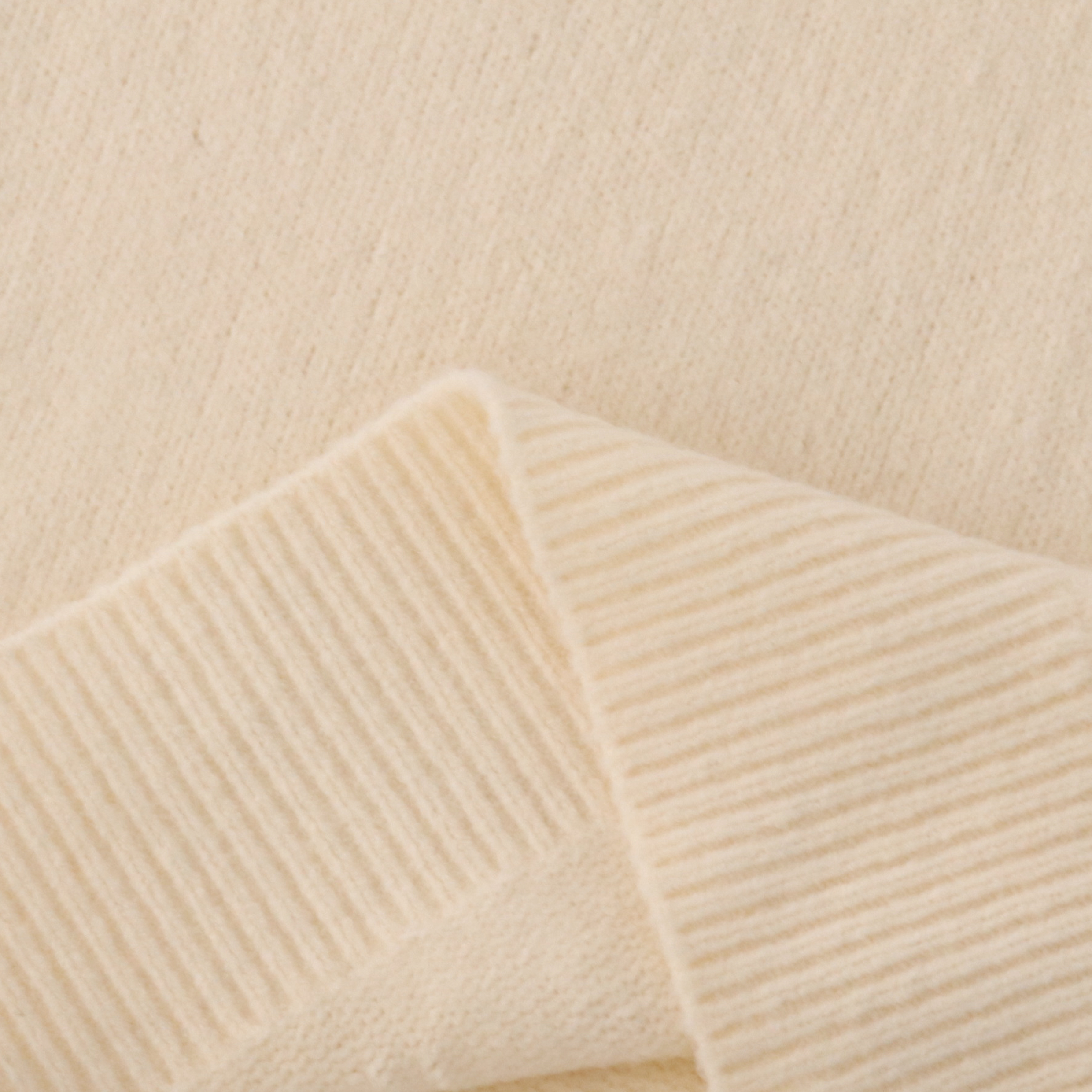 秋冬 OEM 工場カスタム長袖ベージュ V ネック女性プルオーバー ニット セーター