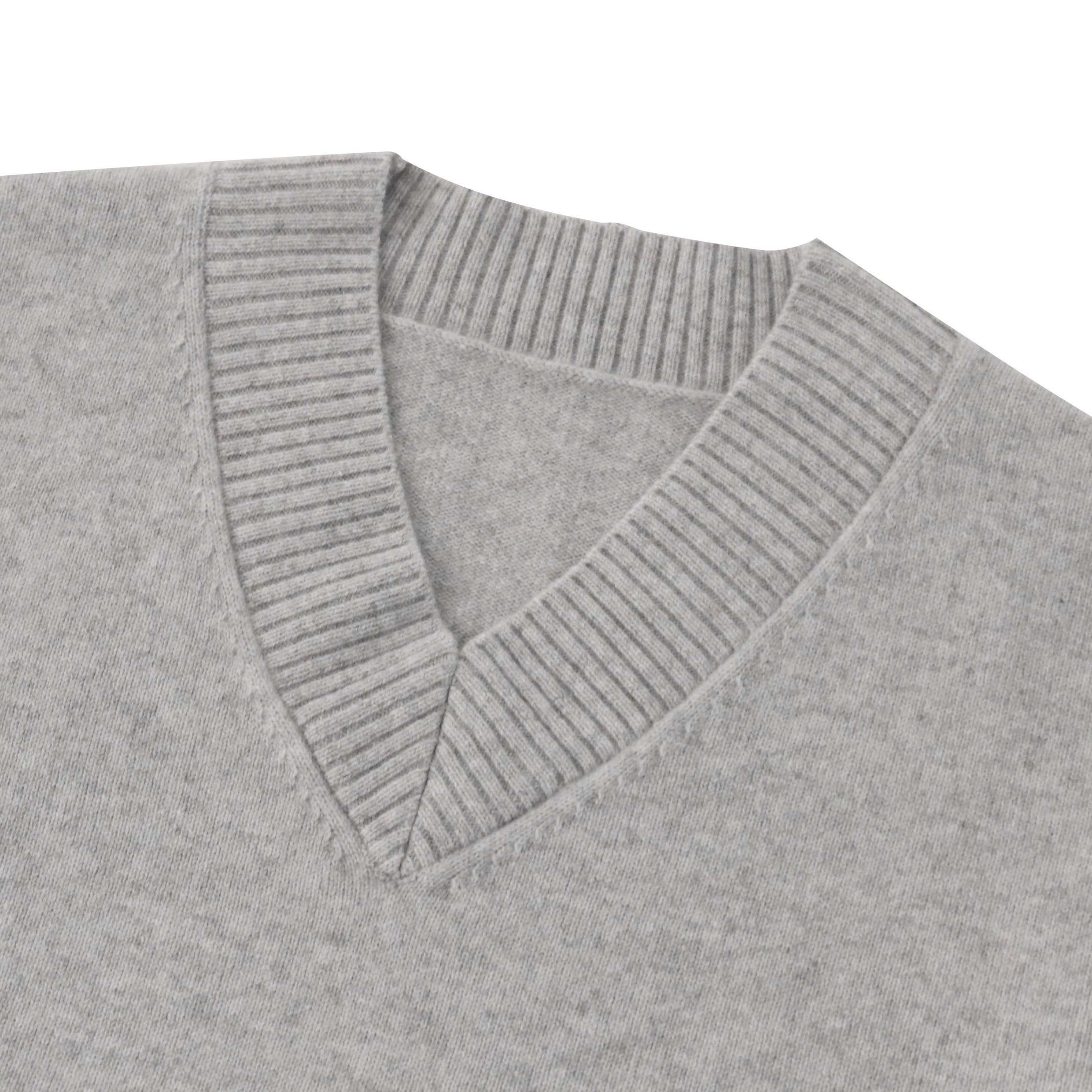 秋冬 OEM 工場カスタム長袖グレー 100% カシミア女性プルオーバー ニット セーター