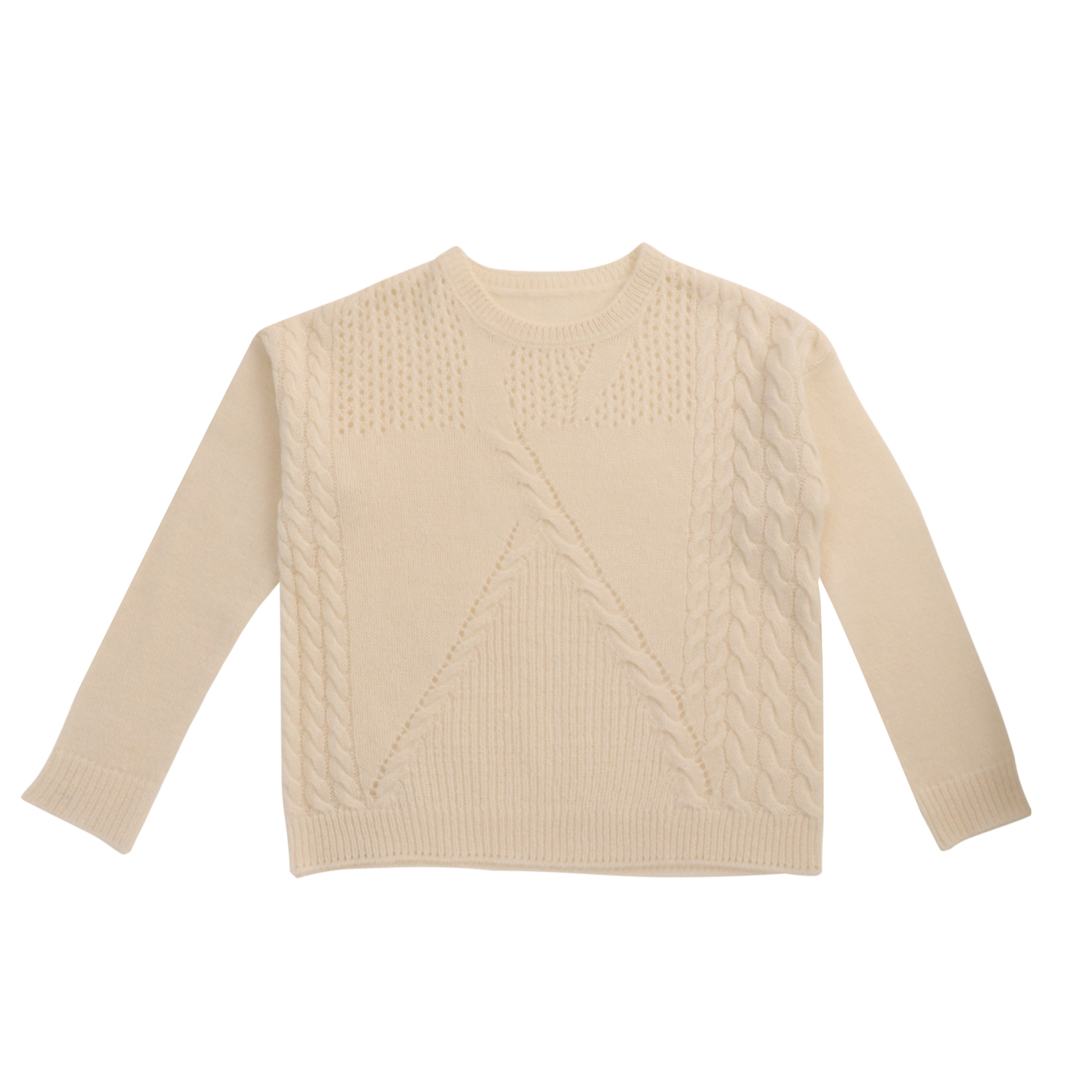 秋冬 OEM 工場カスタム長袖 100% ウール クルーネック女性プルオーバー ニット セーター