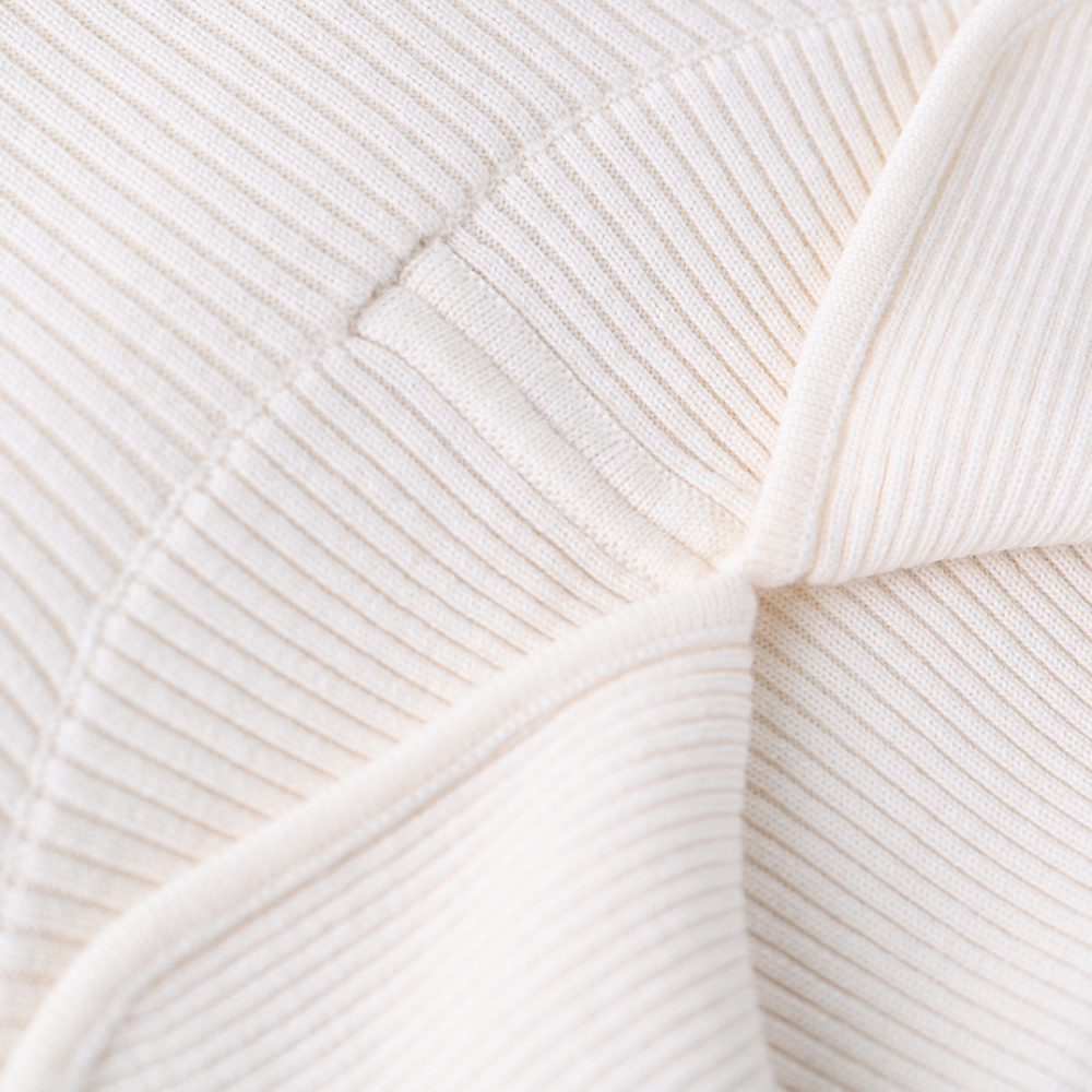 OEMカスタム女性秋の冬ベージュ長袖ニットプルオーバーセーター