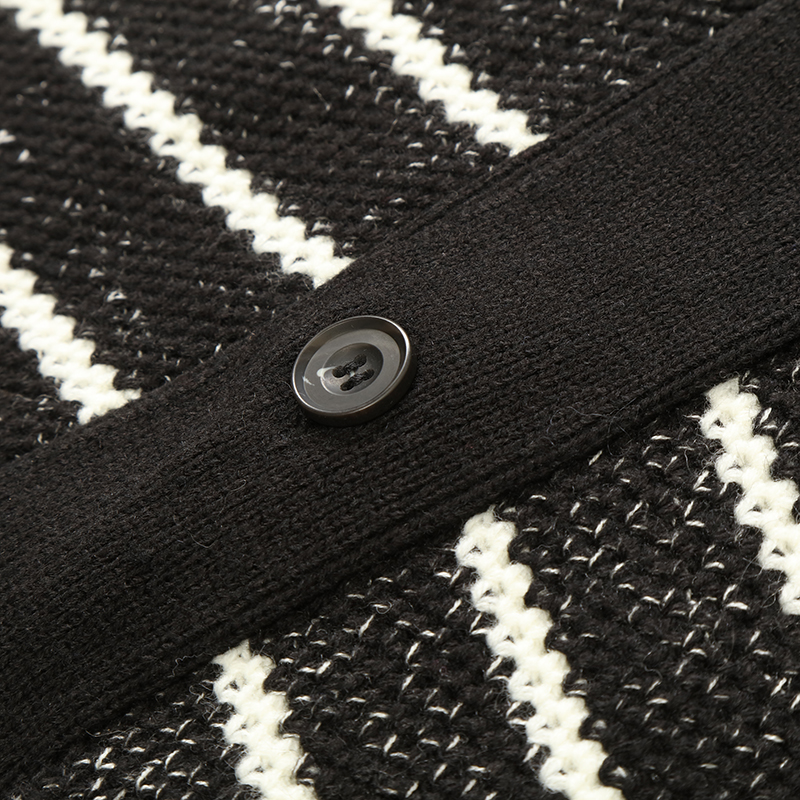 OEM 工場カスタム秋冬シングルブレスト男性ニット セーター カーディガン