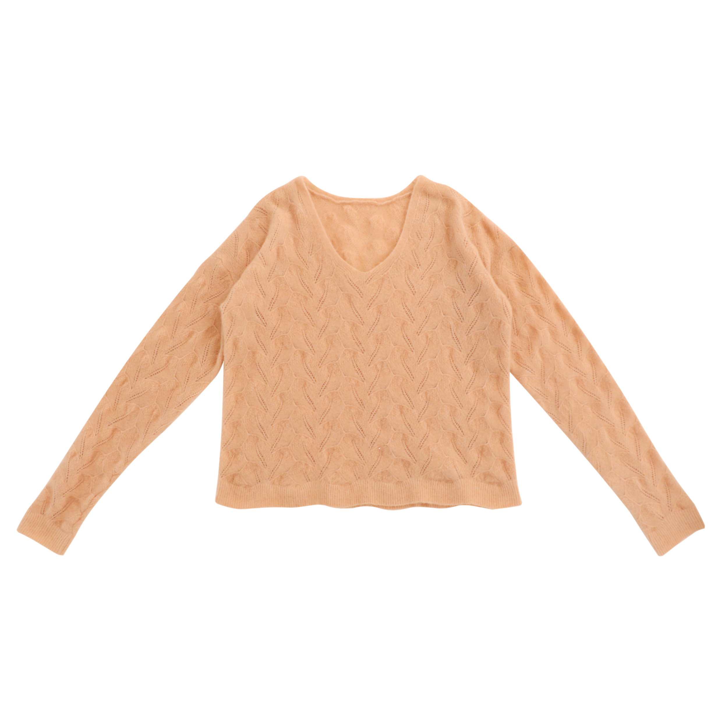 秋冬 OEM 工場カスタム長袖 V ネック女性プルオーバー ニット セーター