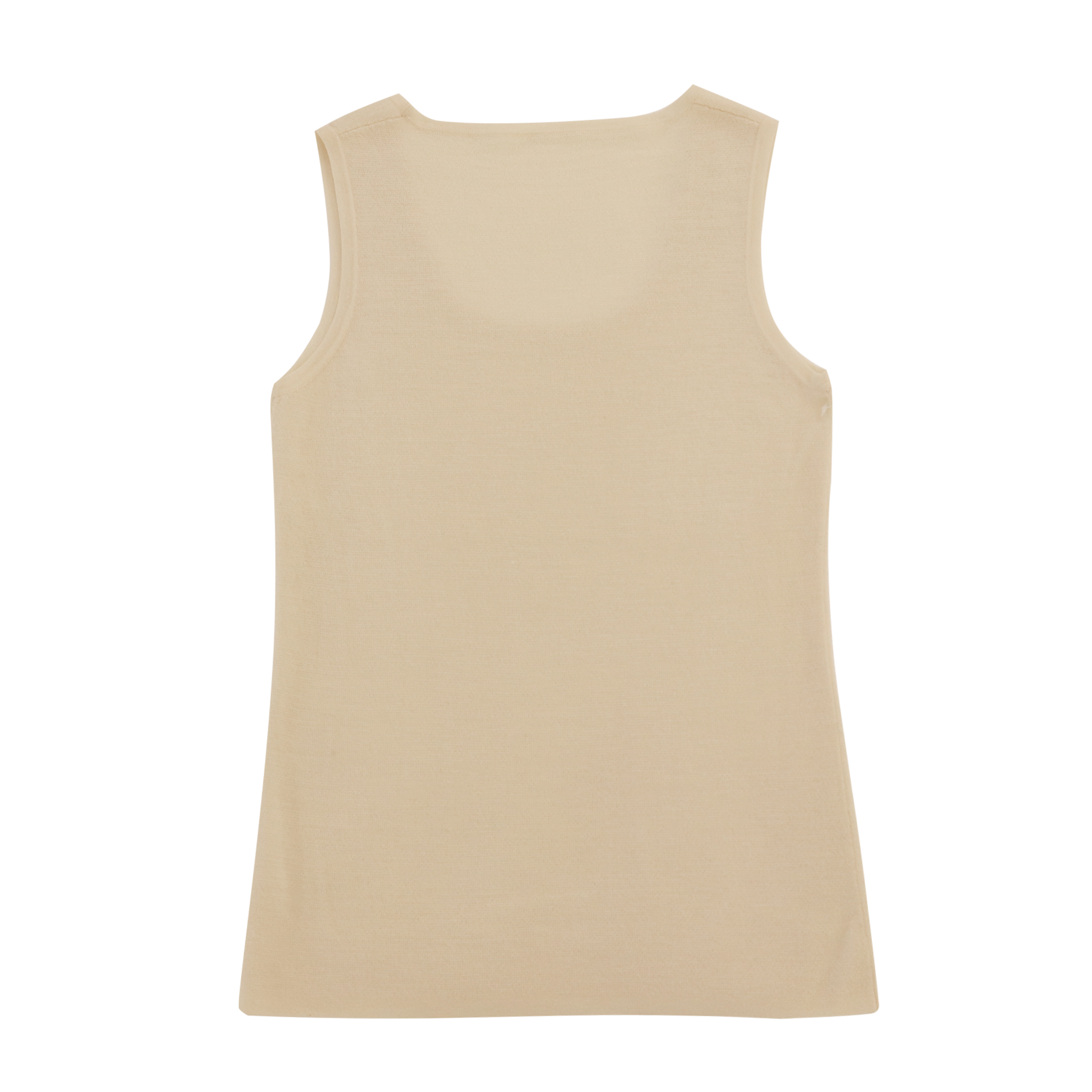 OEM工場カスタム女性Oネックホワイトニットノースリーブプルオーバーセーターベスト 