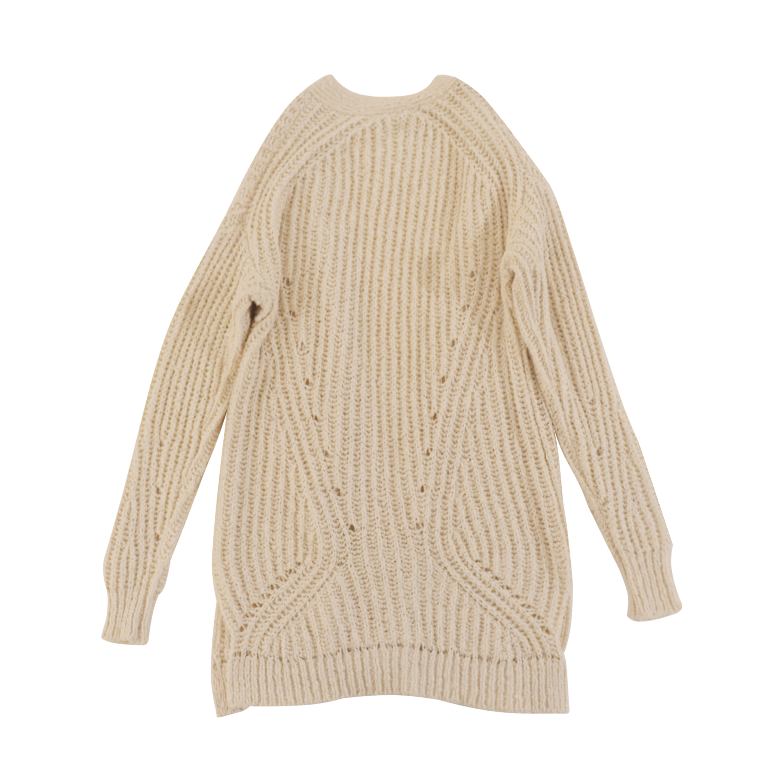 OEMの注文のばねの固体長い袖の綿の女性の女性はセーターのコートのカーディガンを編む